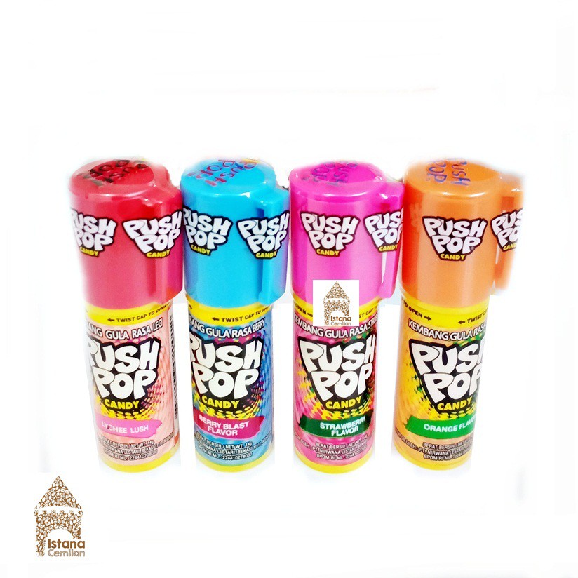 Permen PUSH POP Candy  / Lipstik rasa buah