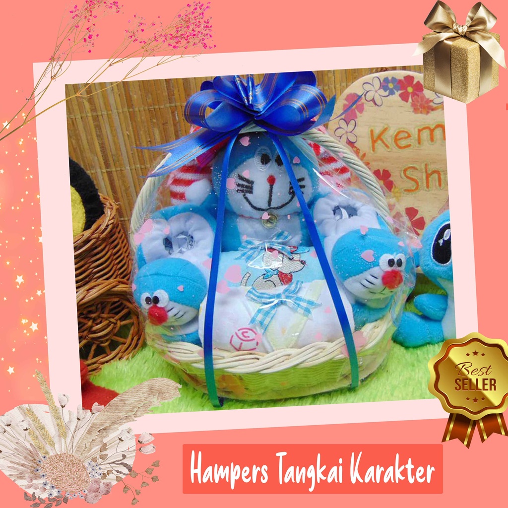 kembarshop paket kado bayi baby gift kado lahiran parcel bayi parsel kado bayi keranjang tangkai MIN-1