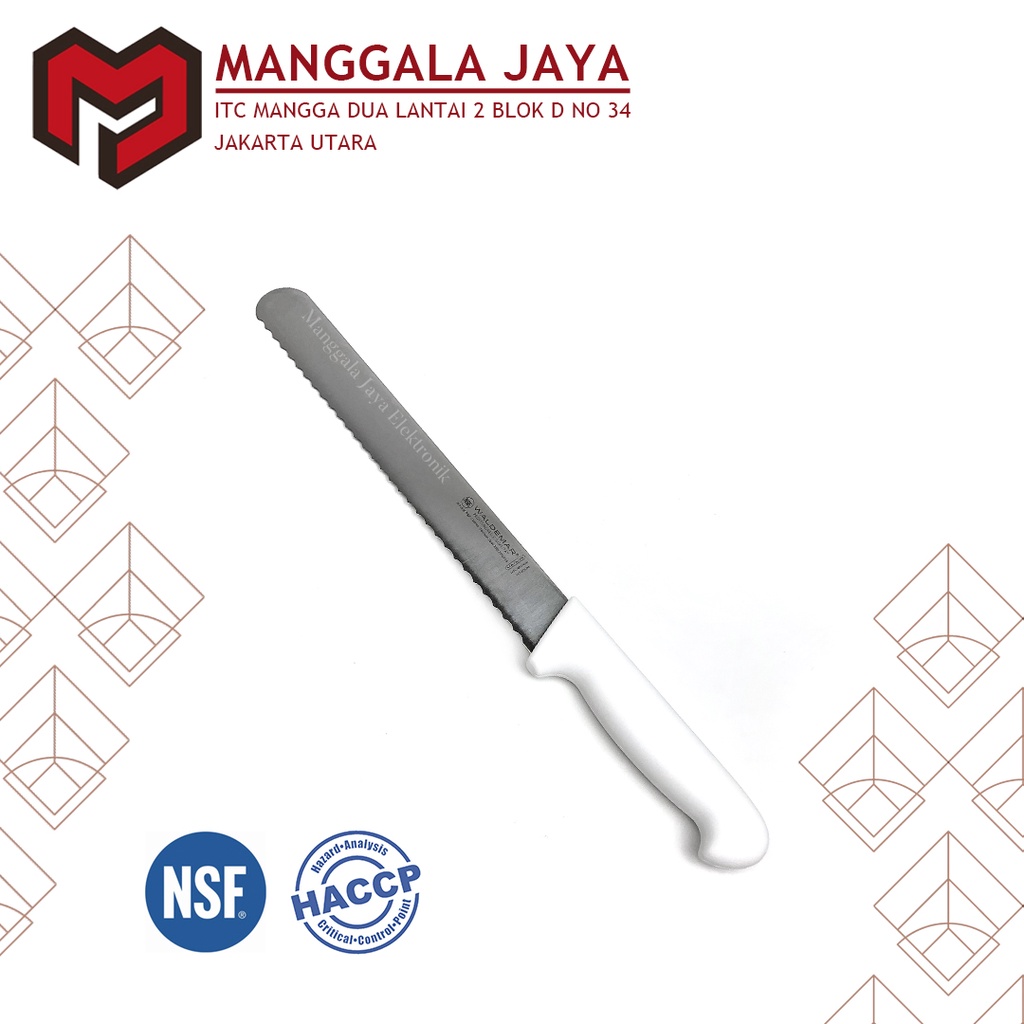 Waldemar Maynor 10" Slicing Knife Serrated 03.0135.25 / Pisau Gerigi / Pisau Roti