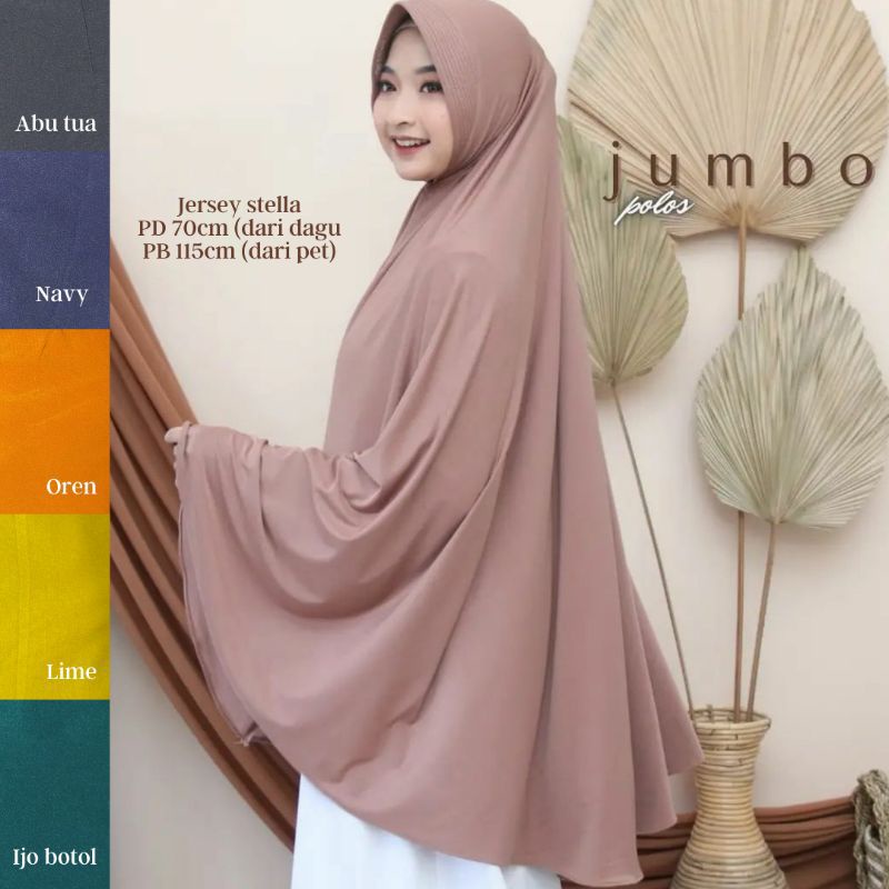 JILBAB KHIMAR JUMBO/HIJAB PED ANTEM/INSTAN BERGO SYAR'I/JILBAB BAGUS MURAH