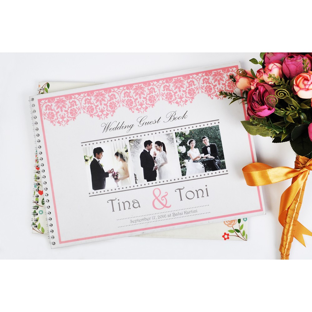 Wedding Guest Book ukuran A4