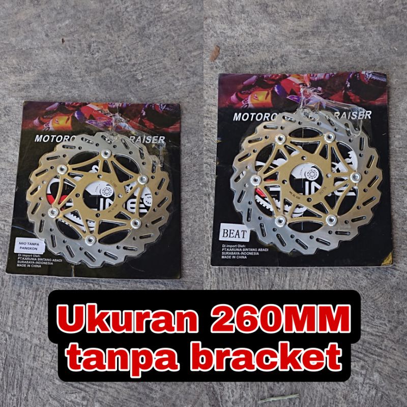 PIRINGAN CAKRAM 260MM TANPA BRACKET BEAT SCOOPY VARIO MIO SPORTY SOUL SPACY XLINE RACING