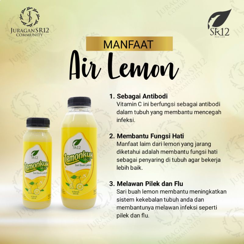 SR12 LEMONKUH / SARI LEMON ORIGINAL / MINUMAN NUTRISI DIET DETOX HERBAL PELANGSING ALAMI