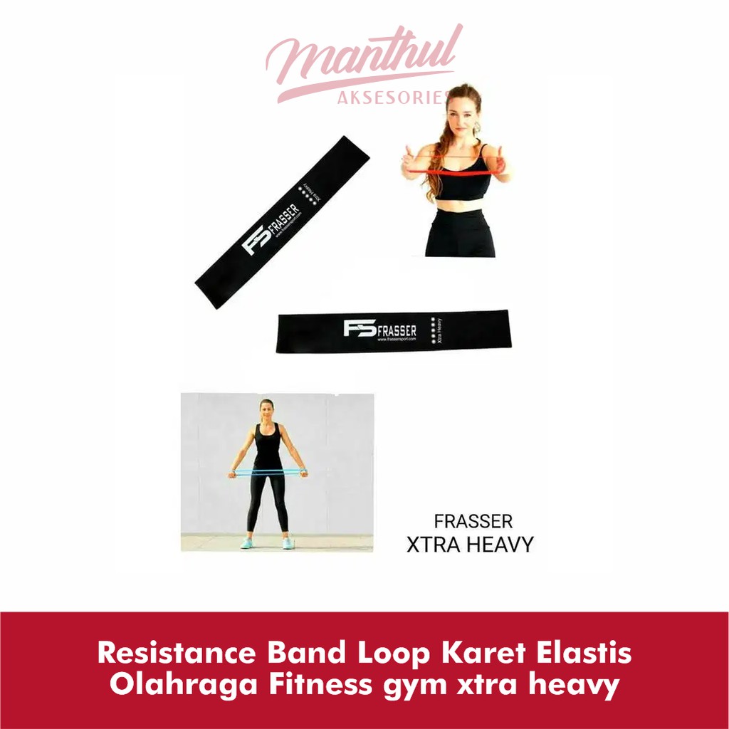 Resistance Band Loop Karet Elastis Olahraga Fitness gym