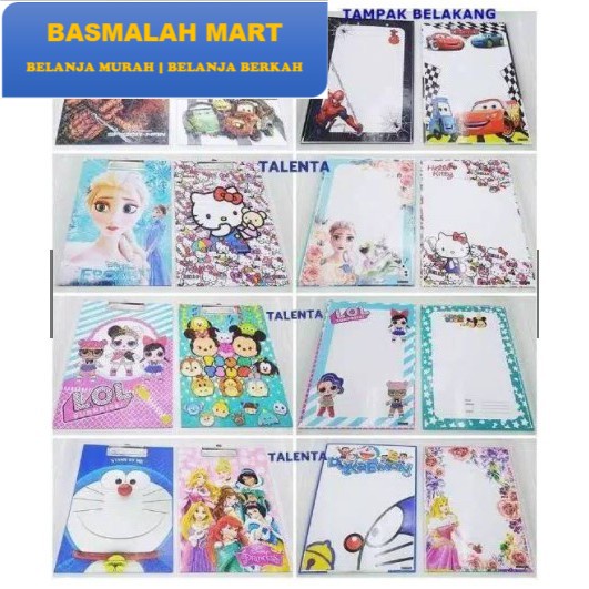 

Termurah Clipboard Papan Jalan Ujian Fancy Karakter Lucu