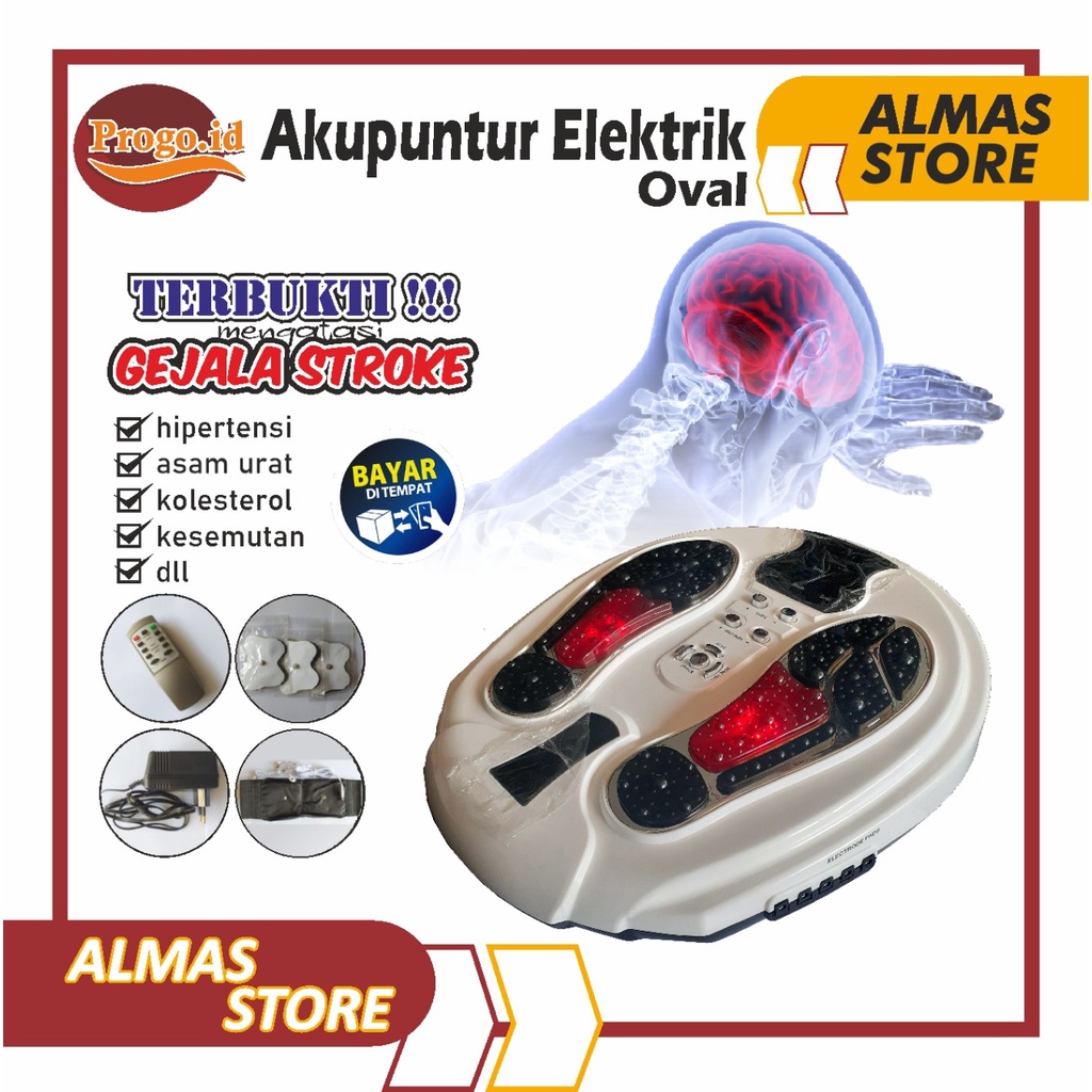 Alat Terapi Kesehatan Pijat Kaki Akupuntur Terapi Stroke Infrared Oval Alat Relaxaxy Tubuh