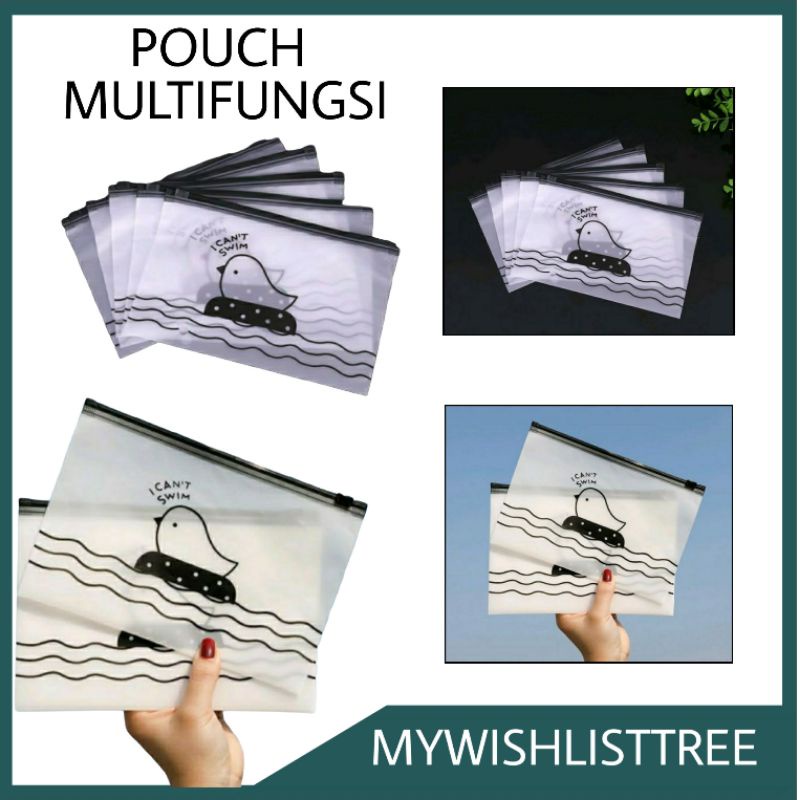 

POUCH KOTAK PENSIL BEBEK DUCK WARNA TRANSPARANT | ZIPPER POCKET BAG PENYIMPAN ALAT TULIS ALAT MAKEUP | STATIONERY SEKOALAH KANTOR CEWE COWO | TEMPAT PENYIMPAN UANG | TEMPAT PENSIL TEMPAT MASKER