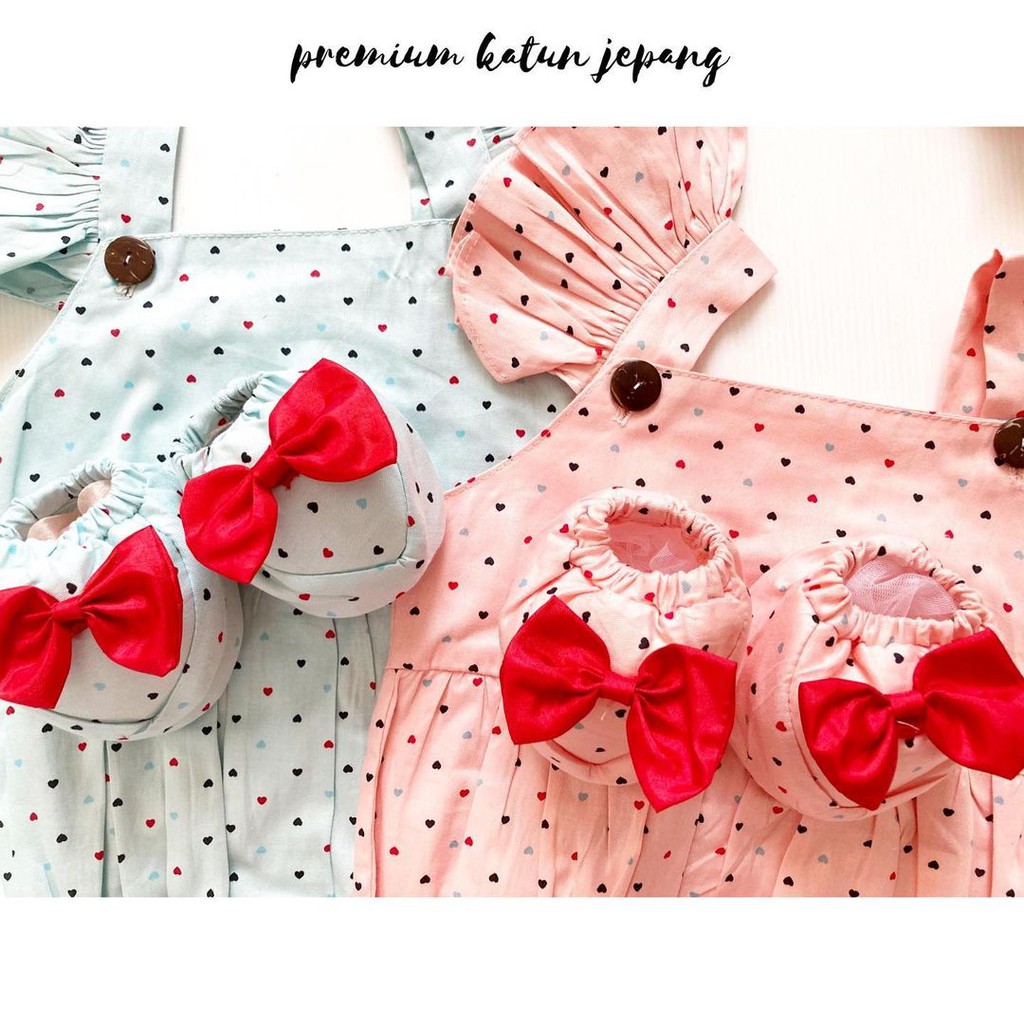 CHEERFUL / MICHA CHERRY BLOSSOM / EMMA JUMPER Baju setelan jumper rok bunga bandana sepatu pergi lucu fashion anak bayi perempuan-3