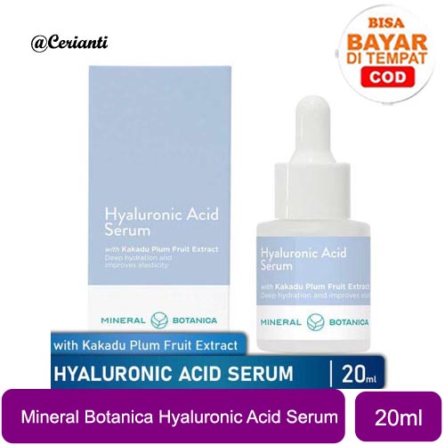 [BPOM] Mineral Botanica Hyaluronic Acid Serum (with Kakadu Plum Fruit Extract) 20ML HIDRASI KULIT