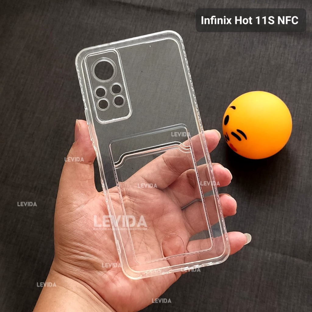 Case For Infinix Hot 12i Clear Card Slot Kartu Bening Infinix Hot 12i