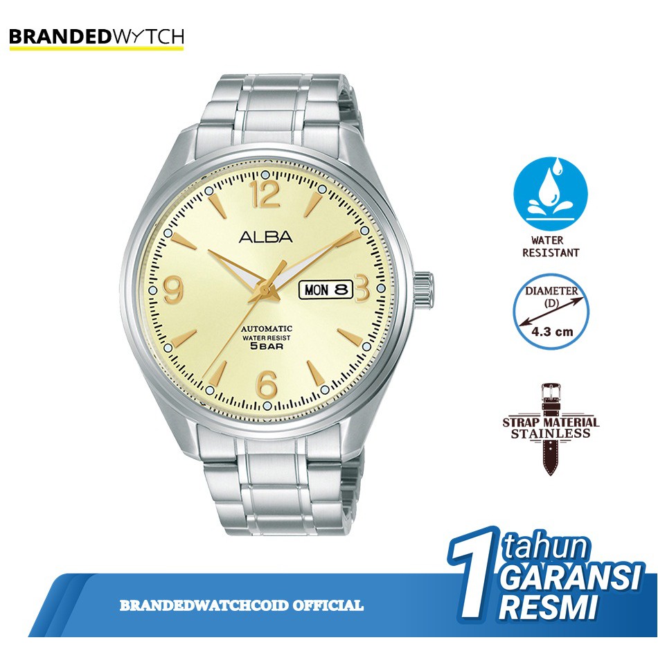 Alba AL4155X1 Jam Tangan Pria Alba AL4155 Original Diameter 4,2 cm