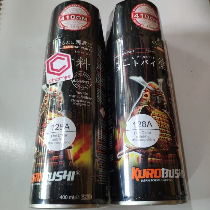 

Samurai Paint Clear Doff Vernis Flat Clear 128A Cat Semprot Aerosol Murah + Gratis Ongkir