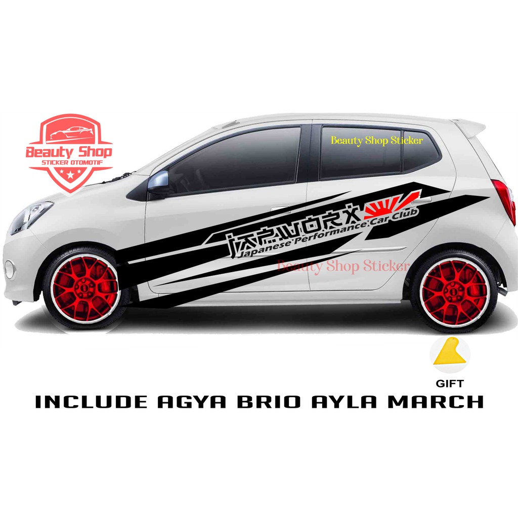 STIKER STICKER MOBIL JDM AYLA AGYA BRIO NISSAN MARCH IGNIS WAGON
