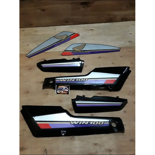 Cover body sett Honda win plus striping fullset Model Sie Doel anak Betawi