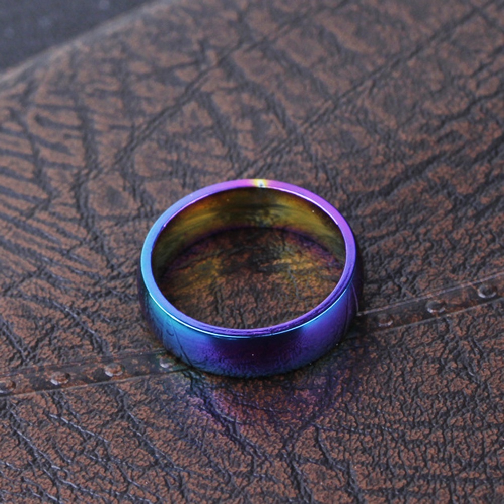 Huluboy Cincin Pria / Wanita Warna Pelangi Untuk Pesta Pernikahan / Hadiah Valentine