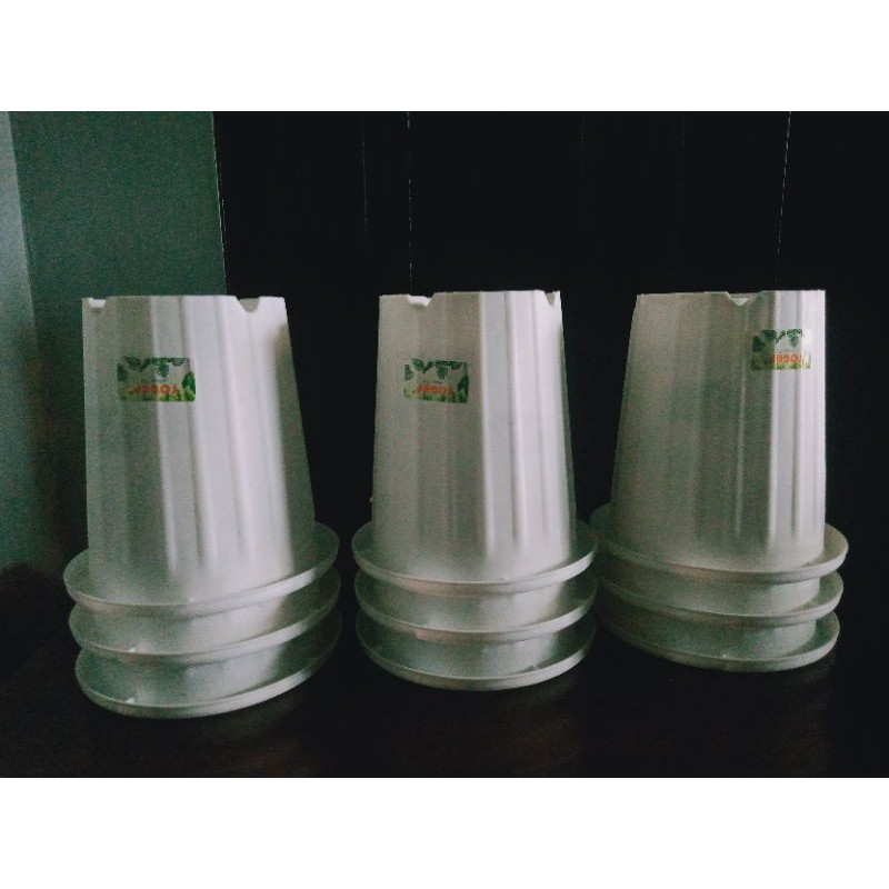 pot yogap 15 putih 1 lusin