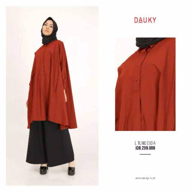 DAUKY L TUNIK CEDIA / TUNIK POLOS/TUNIK DAUKY/LONG TUNIK