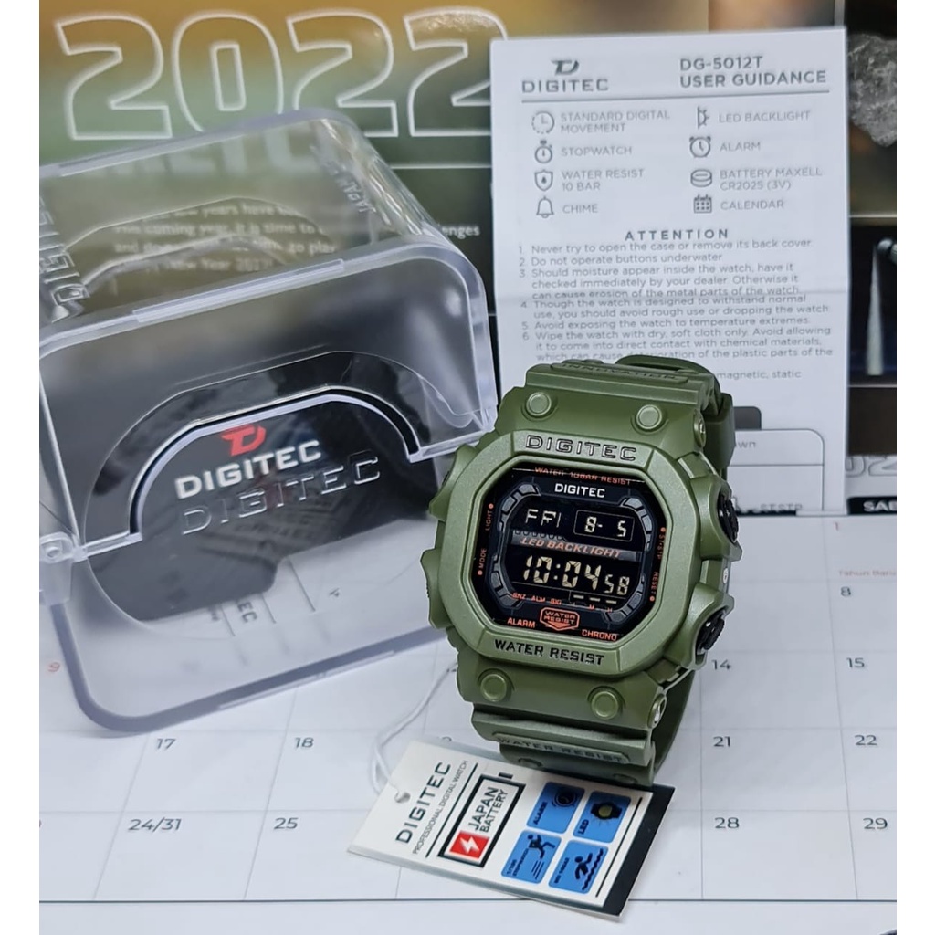 Jam Tangan Pria DIGITEC DG-5012 Original / DG2012 Digitec Original 100%