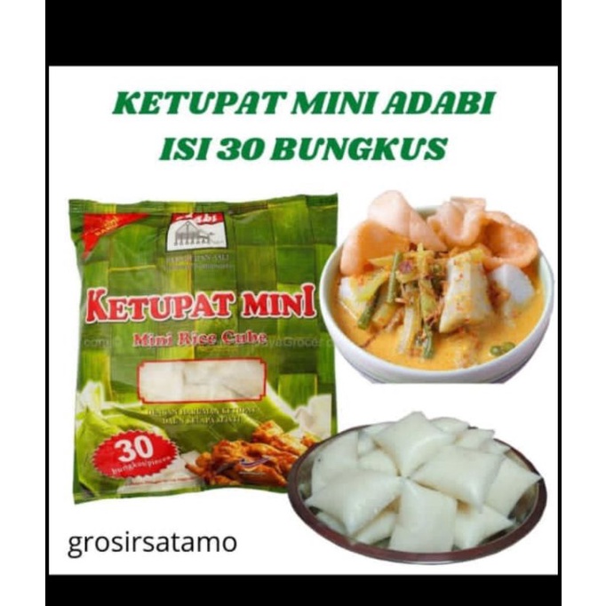 

Ketupat mini isi 30