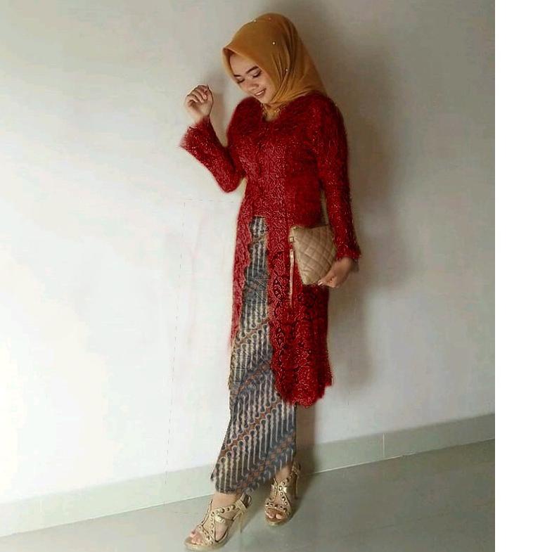 NEW ARRIVAL  7.7 SET KEBAYA KUTU BARU SANJANI - KEBAYA GAMIS MUSLIM FASHION MODERN-stelan kebaya keb
