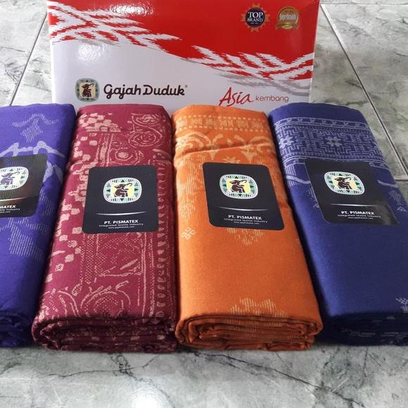 ➢ Sarung GAJAH DUDUK Aneka Motif - Kain Sarung Tenun Pria Dewasa Laki Cowok Sholat Cap Hitam Putih W