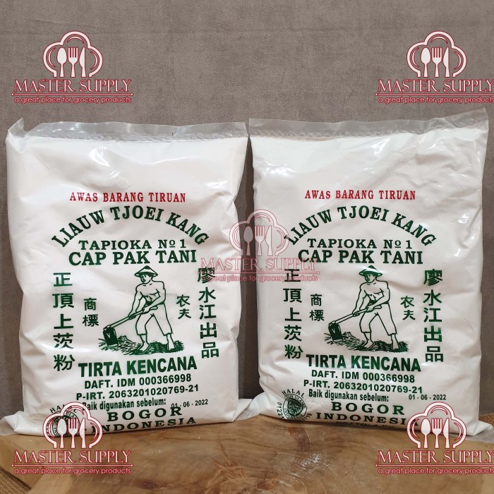 

PROMO [COD] TEPUNG TAPIOKA LIAU TJOEI KANG CAP PAK TANI 1 KG / TEPUNG SAGU 1 KG