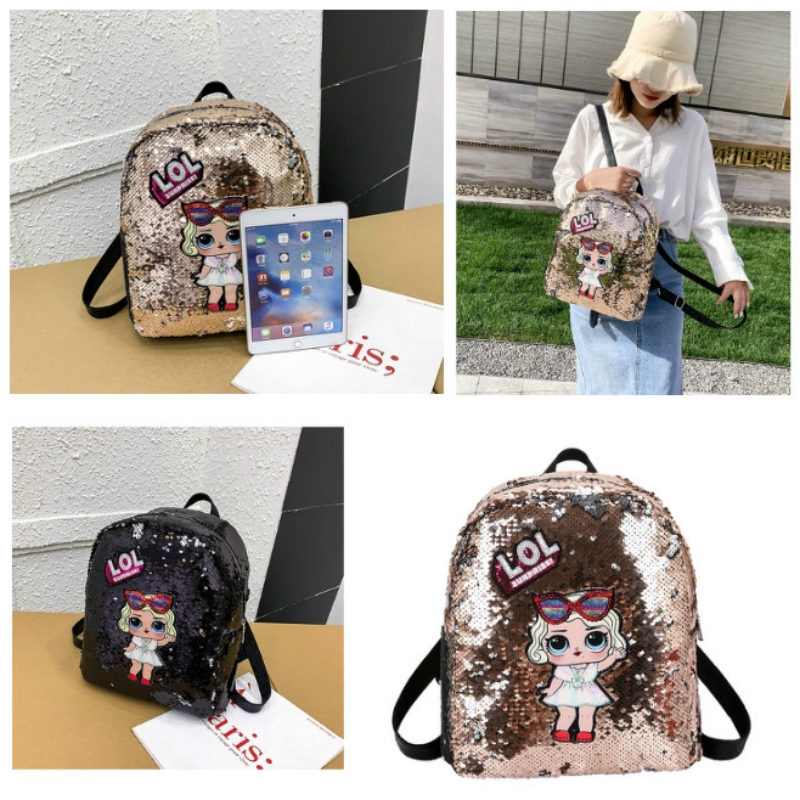 Tas LOL Tas Ransel Anak Tas Sequin LOL Backpack Tas Kuliah