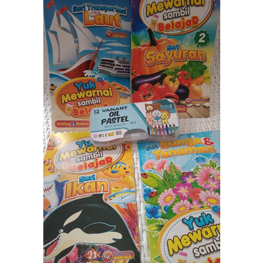 

BUKU MEWARNAI PAKET HEMAT (4 PCS BUKU MEWARNAI + 1 CRAYON) /PAKET BUKU MURAH