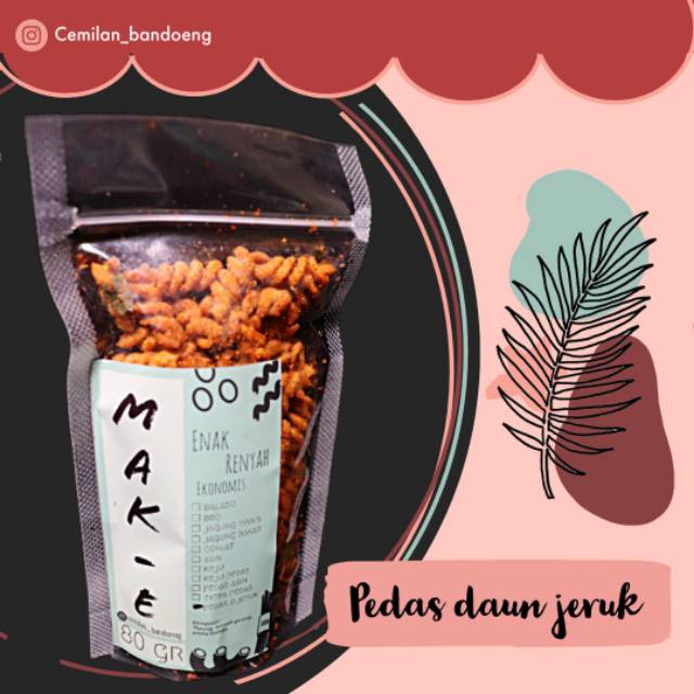 

Makaroni spiral rasa pedas daun jeruk