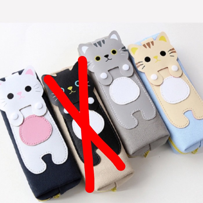 

Kotak pensil kucing cute - Biru Muda
