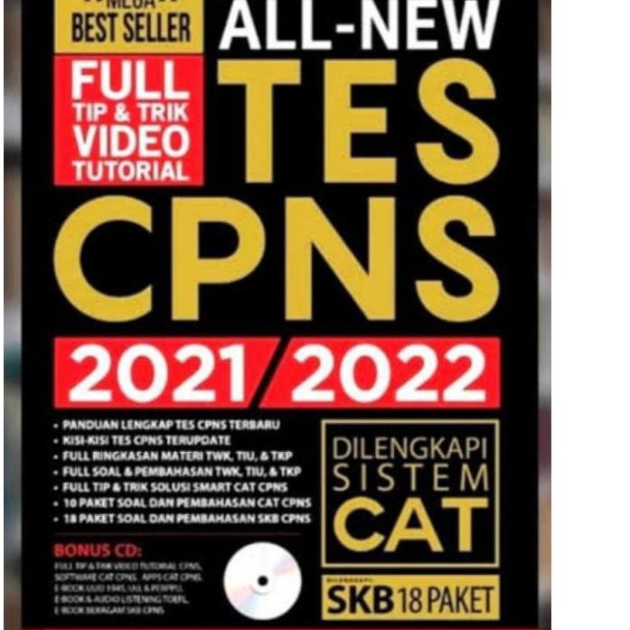 [ Top Sell ] h-59 >> JUAL CEPAT BUKU ALL NEW TES CPNS 2021 2022 DILENGKAPI SISTEM CAT SKB 18 PAKET F