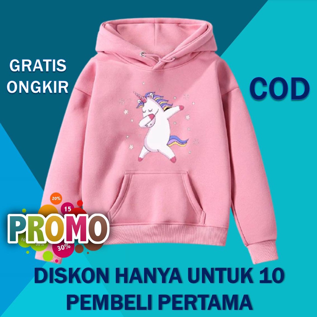 Pakaian Suiter Jaket Sweater Sweeter Sweter Switer Anak Perempuan Cewek 5 6 7 8 9 10 Tahun Unicorn
