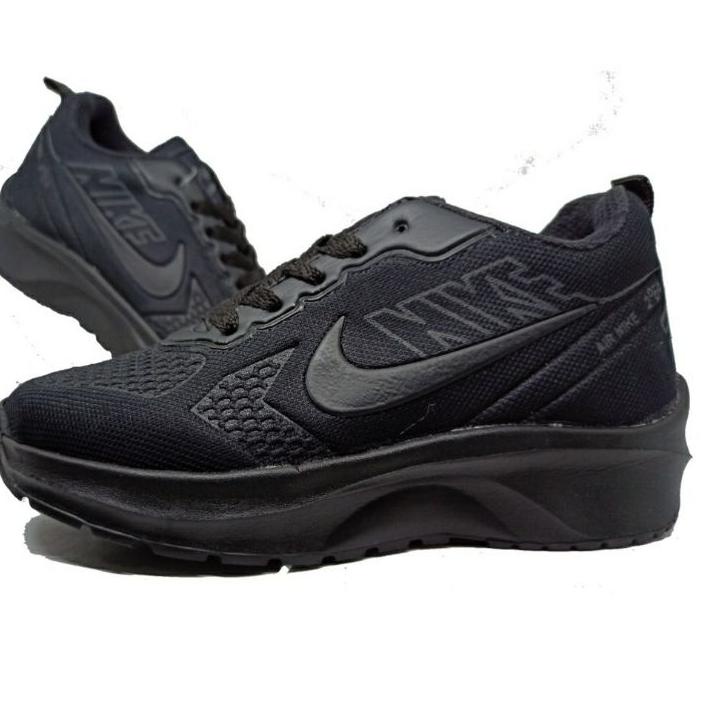 Barang Pilihan.. SEPATU ANAK SD KELAS 1 2 3 4 5 6 SNEAKERS SEKOLAH NIKE AIR HITAM POLOS PRIA WANITA 