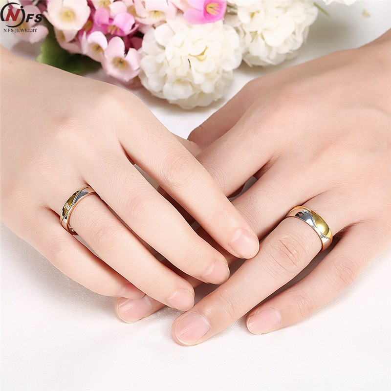 SALE / OBRAL Cincin Couple / Tunangan / Nikah / Pasangan / Titanium C048