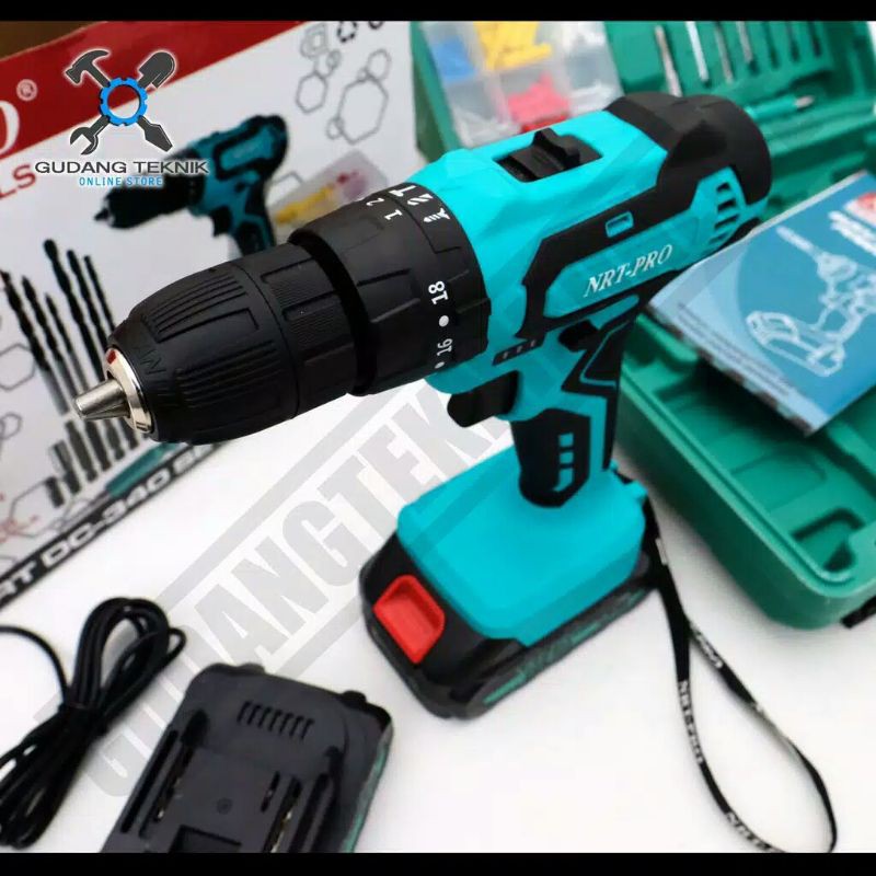 bor cordless nrt 340 tipe baru/BOR CAS 20 VOLT NRT PRO CORDLESS BATERAI
