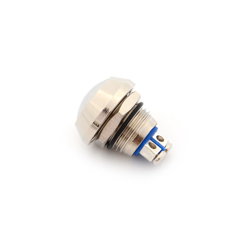 【xo#COD】Hot Sale Domed Waterproof Metal 12mm Momentary Push Button Switch