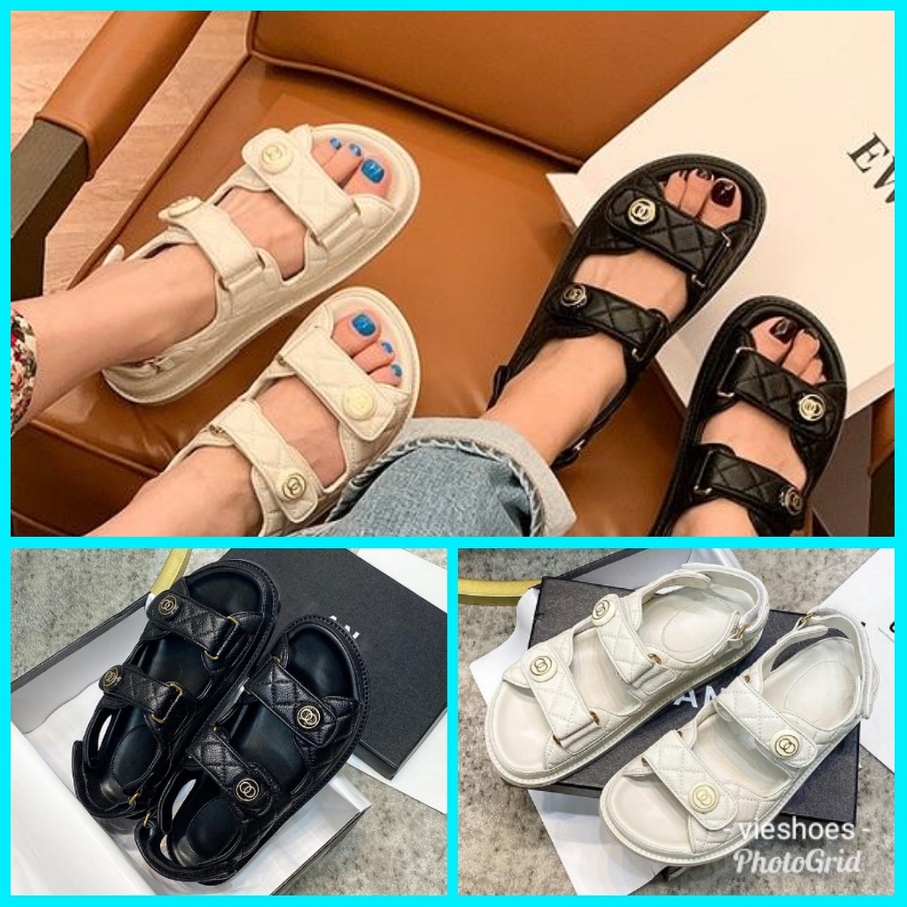 Sandal Fashion Channel Double Strap Premium Impor