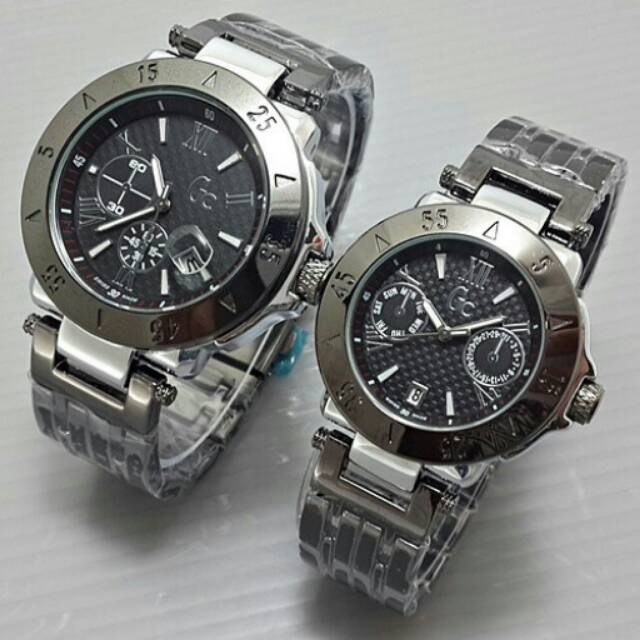 Jam tangan GC rantai tanggal couple
