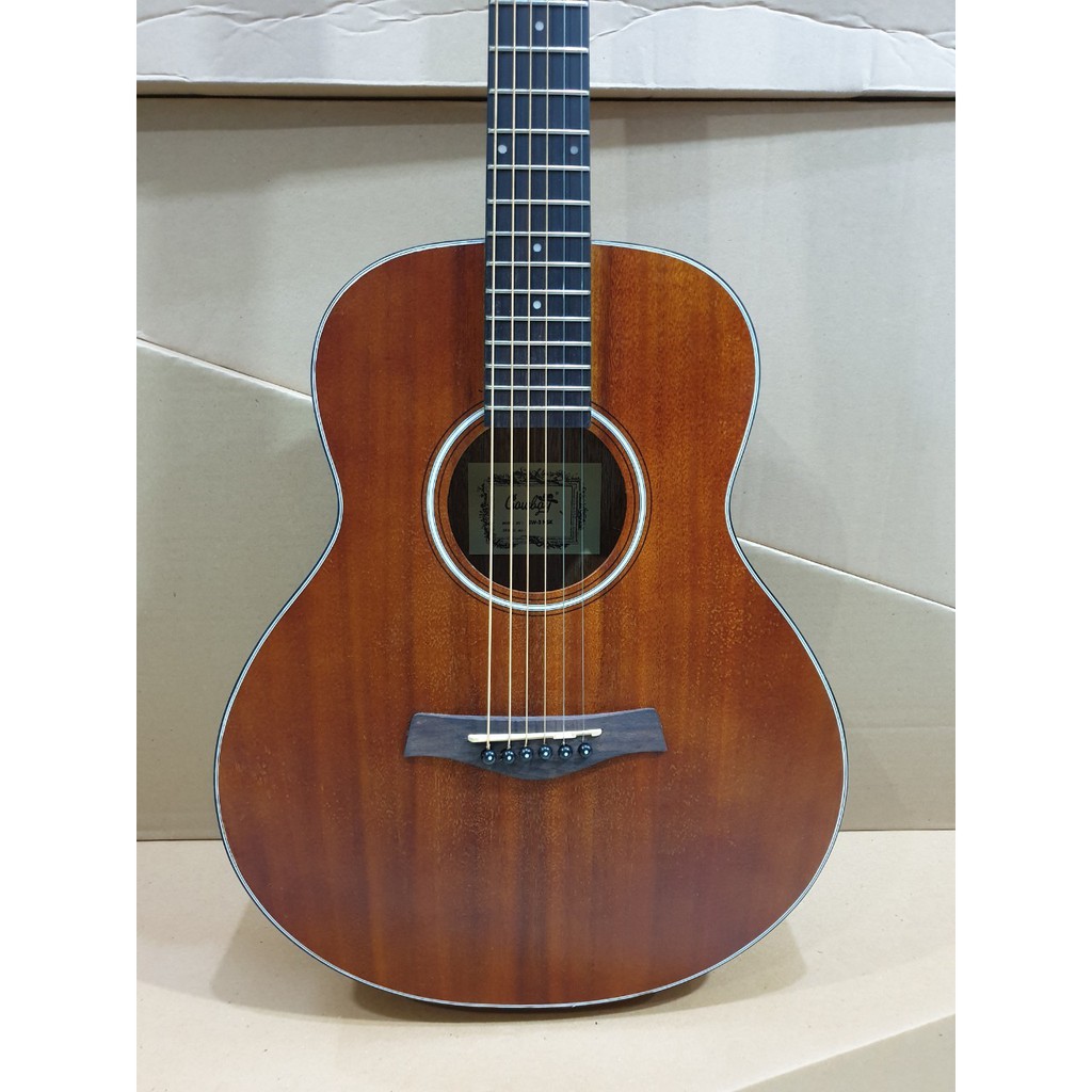 Gitar Akustik Merk Cowboy Original Tipe GW-3 NS Ukuran 3/4 Bahan Solid Senar String Trusrod Jakarta-BROWN