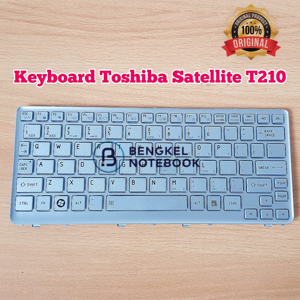 Keyboard Laptop Toshiba T210 T215D silver