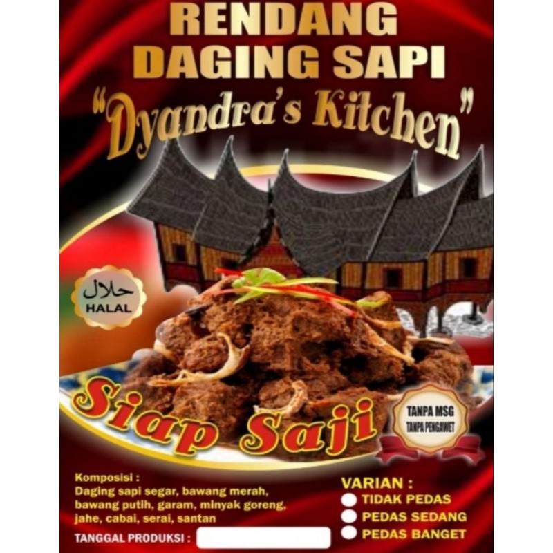 

Rendang Sapi Siap Saji 250gr