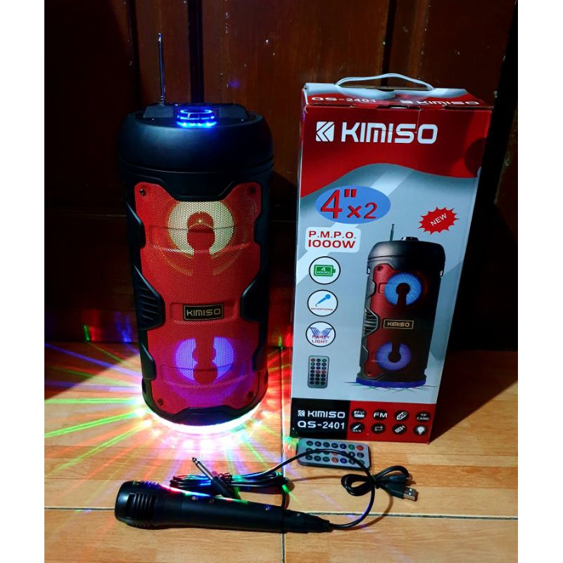 speaker portable SQ-525dw/ KIMISO QS-2401 + MIC dan remot super kencang