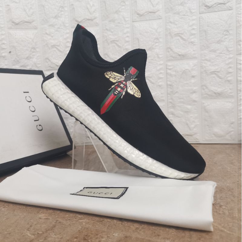 gucci sneaker slip on mirror quality shoes sepatu pria