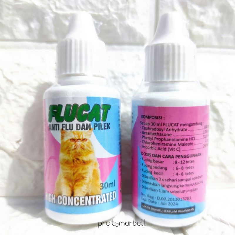 Flucat Drop 30ml Obat Flu Pilek Kucing Flu Cat