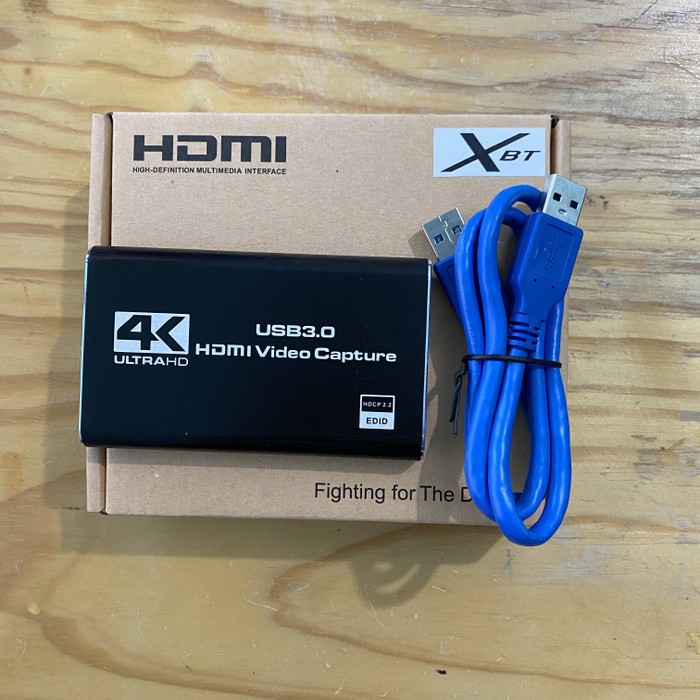 USB 3.0 HDTV Video Capture 4K 60FPS With Port Mic HU30 HU60 / XBT