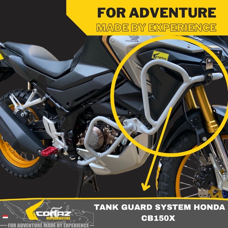 Crashbar Tankguard ONLY Honda CB150X by Coriaz Motoadventure (Hanya Atasnya Saja)