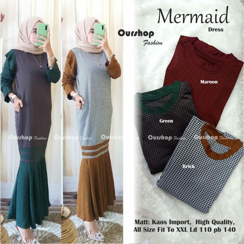 Mermaid Dress by Ourshop Fashion