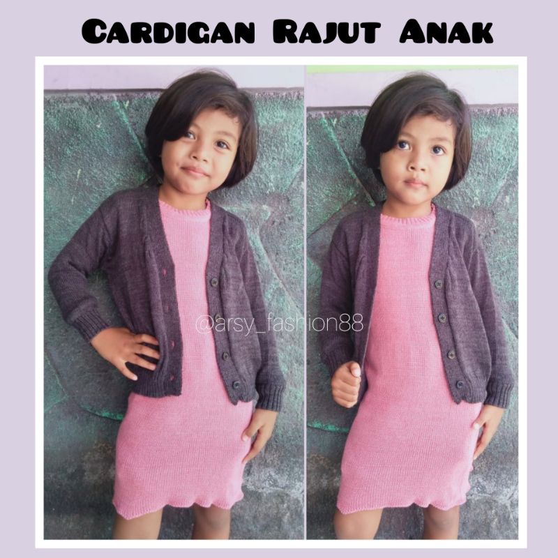 (1-3 th) Cardigan rajut anak/outer anak unisex/sweater kancing