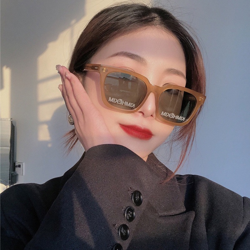 (YUZHU) COD kimhekim Korean Style Ulzzang Candy Color Sunglasses Untuk Wanita Retro Shades Untuk Wanita/Pria