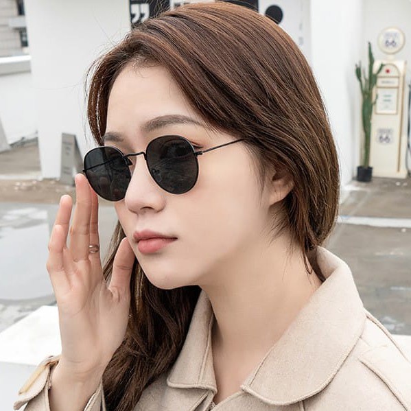 KACA MATA HITAM RETRO VINTAGE BLACK SUNGLASESS ANTI SILAU MATAHARI KACAMATA METAL ARTIS HITAM FULL DEWASA VIRAL SELEBGRAM MODEL BARU UV PROTECTION PROTEKSI MATAHARI KCH13